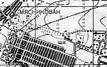 топографическая карта района будущей улицы штахановского 1960-ых гг.